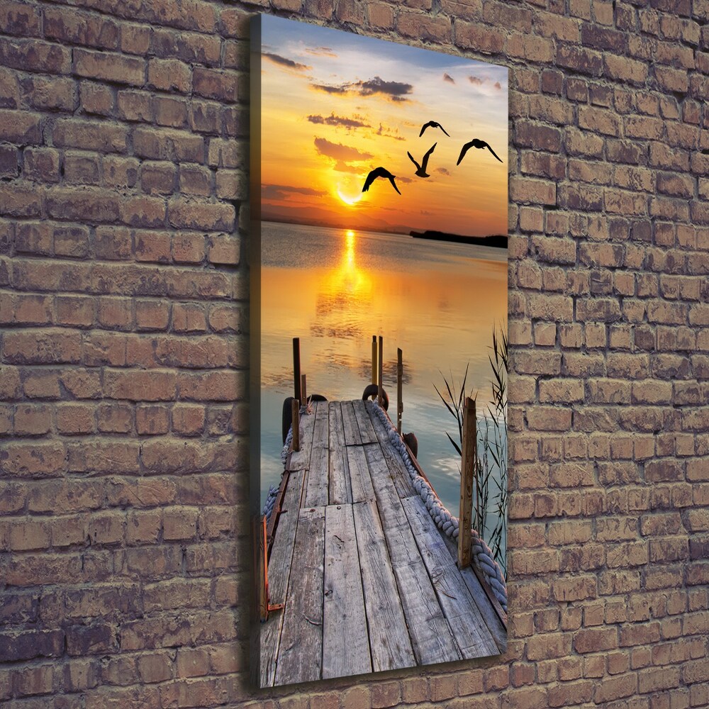 Canvas wall art Wooden pier