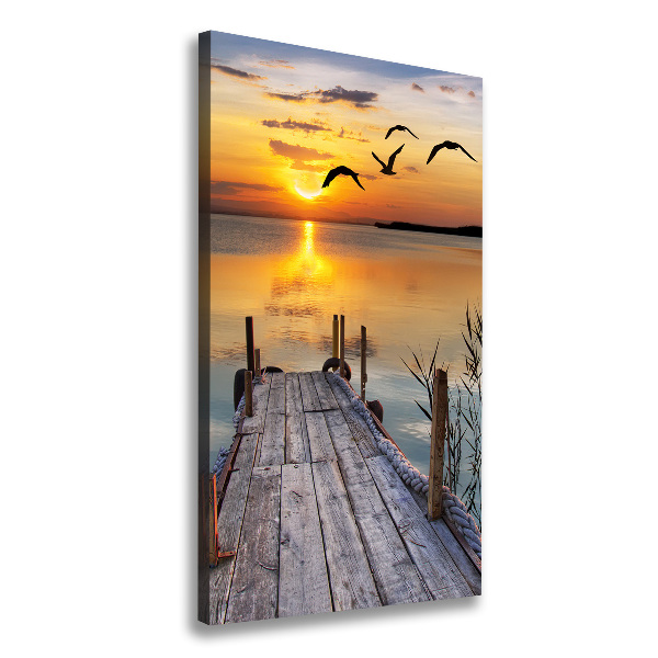 Canvas wall art Wooden pier