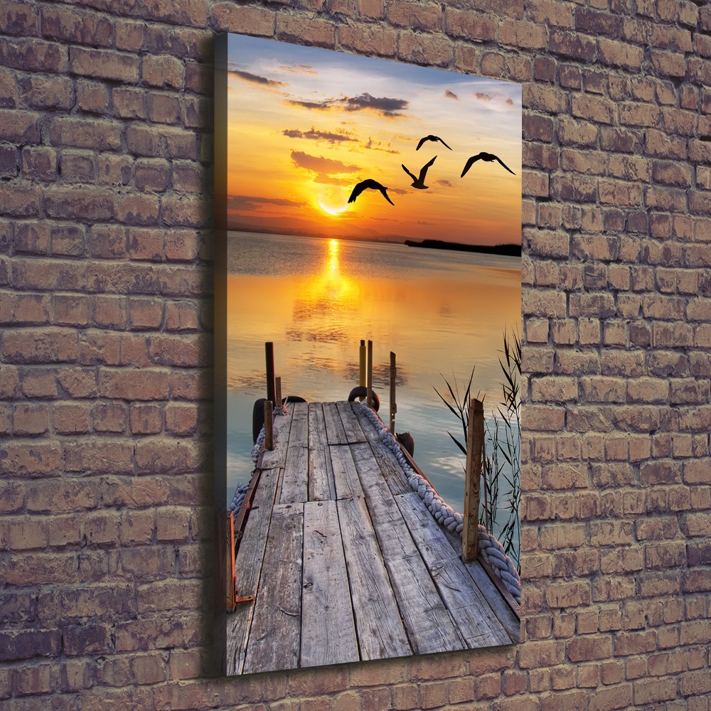 Canvas wall art Wooden pier