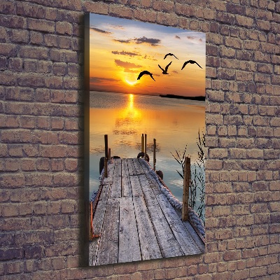 Canvas wall art Wooden pier