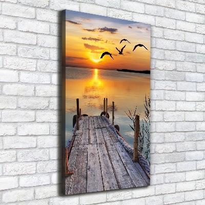 Canvas wall art Wooden pier