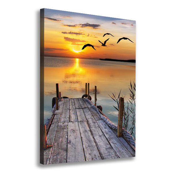 Canvas wall art Wooden pier