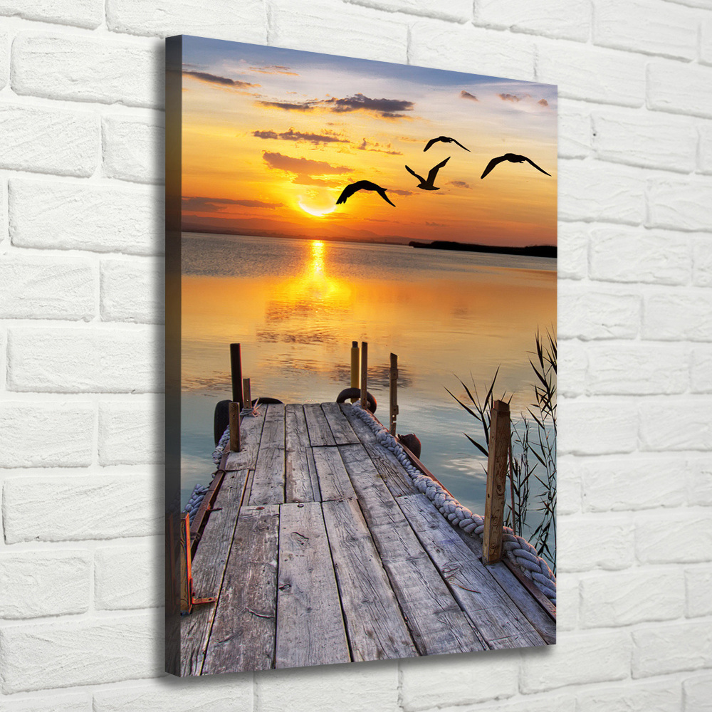 Canvas wall art Wooden pier