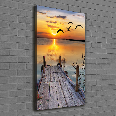 Canvas wall art Wooden pier