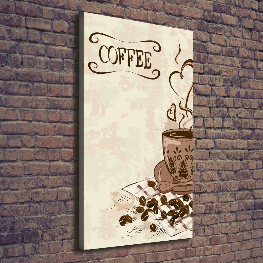 Canvas wall art Aromatic coffee