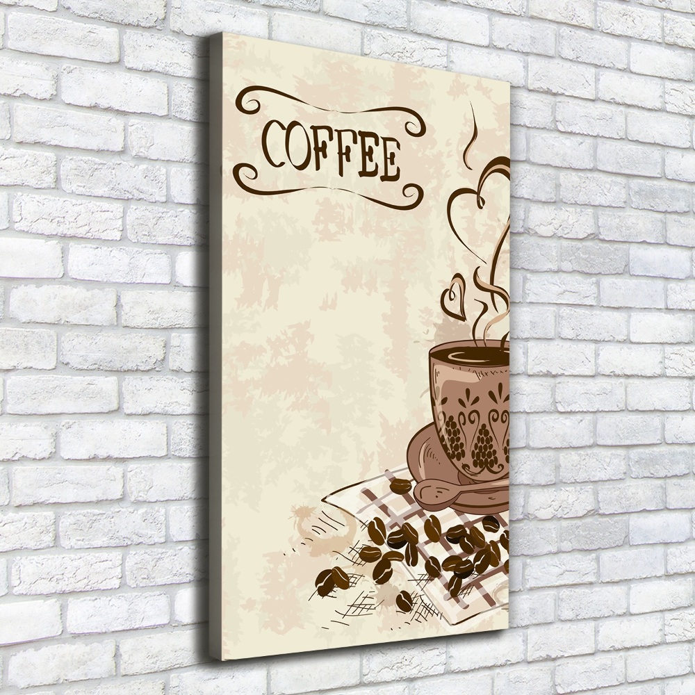 Canvas wall art Aromatic coffee