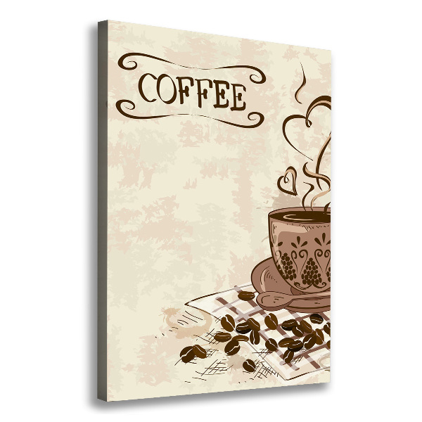 Canvas wall art Aromatic coffee