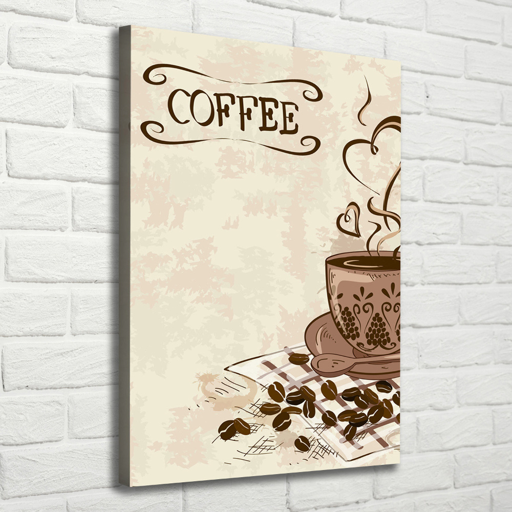 Canvas wall art Aromatic coffee