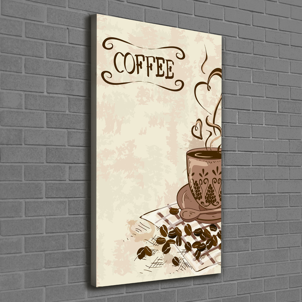 Canvas wall art Aromatic coffee