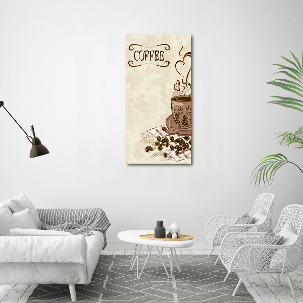 Canvas wall art Aromatic coffee