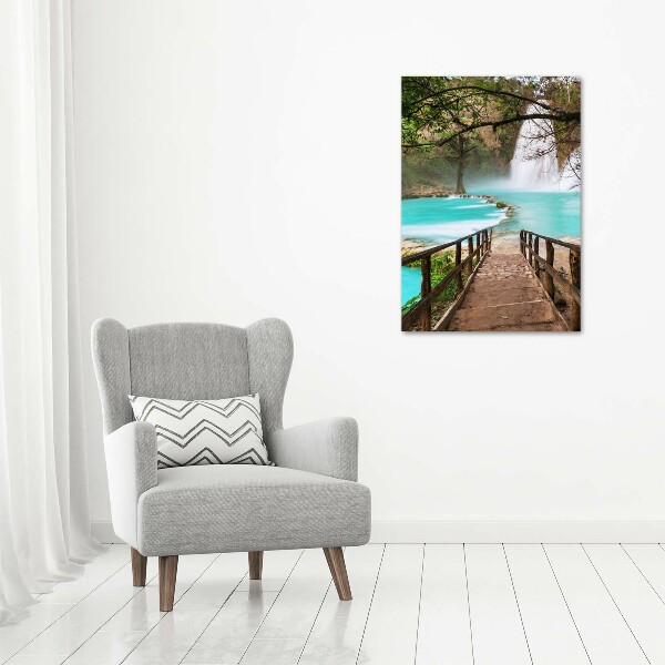 Canvas wall art Mexico waterfall