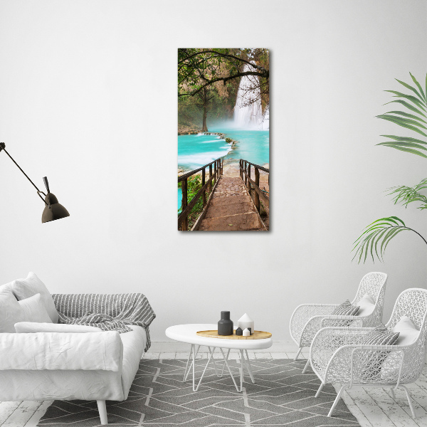 Canvas wall art Mexico waterfall