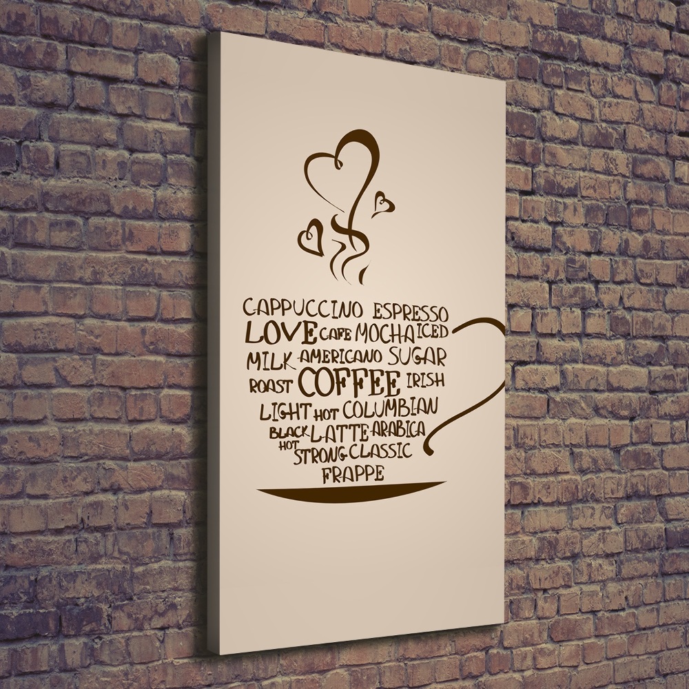 Canvas wall art Cup of coffee