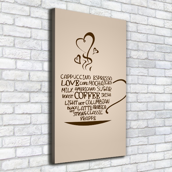 Canvas wall art Cup of coffee