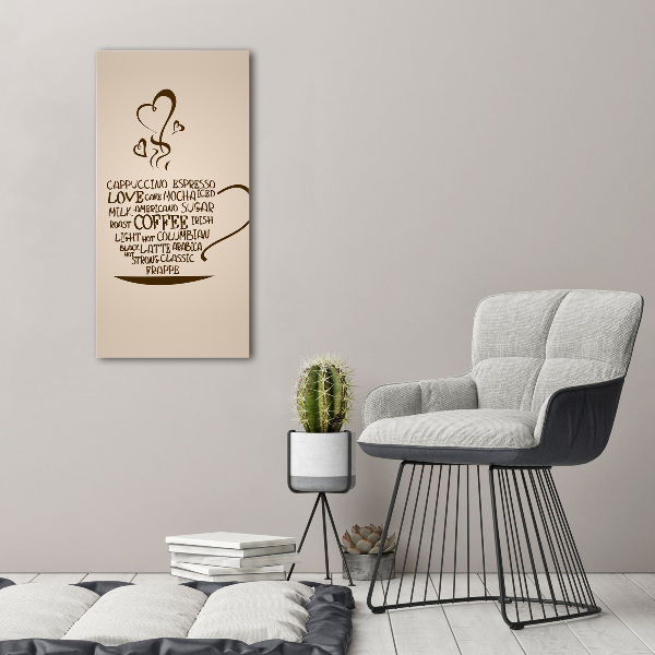 Canvas wall art Cup of coffee