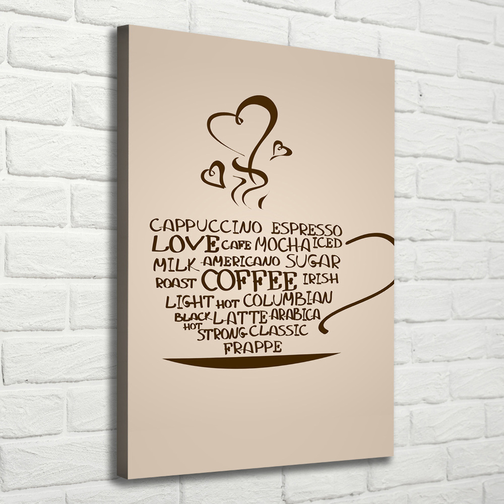 Canvas wall art Cup of coffee