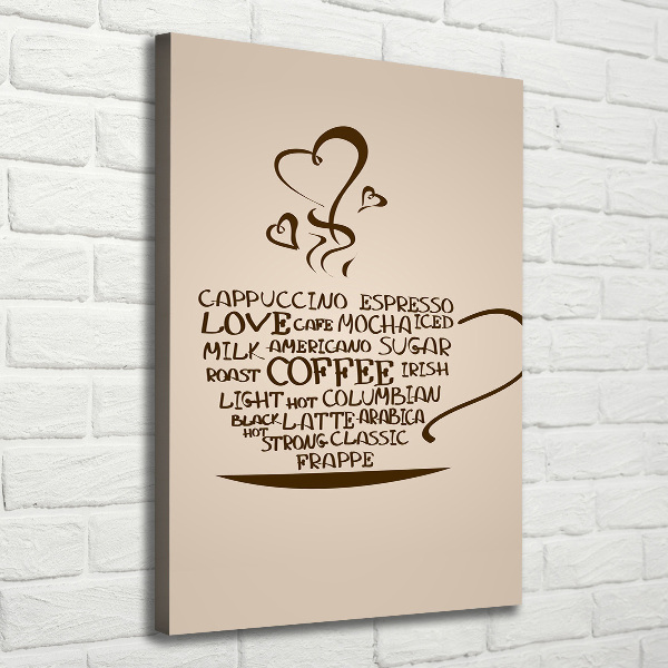 Canvas wall art Cup of coffee