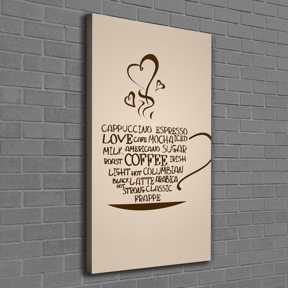 Canvas wall art Cup of coffee