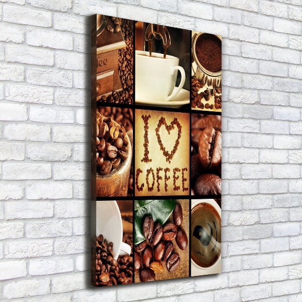 Canvas wall art Coffee collage