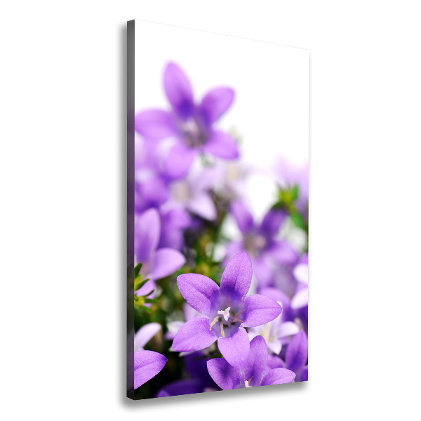 Wall art canvas large Purple bells