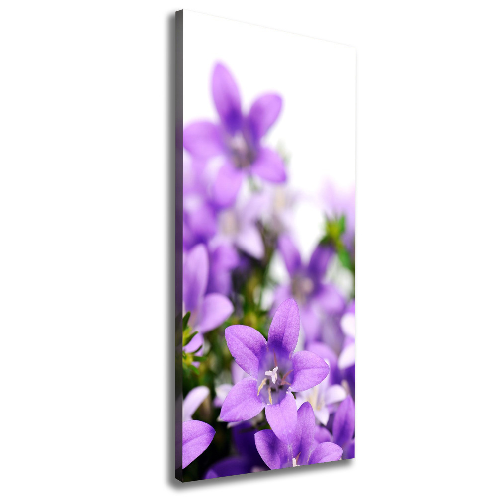 Wall art canvas large Purple bells