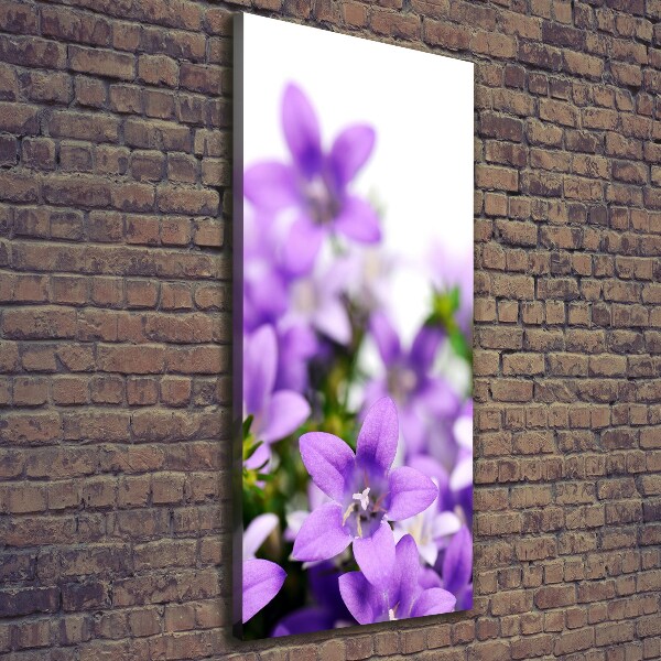 Wall art canvas large Purple bells