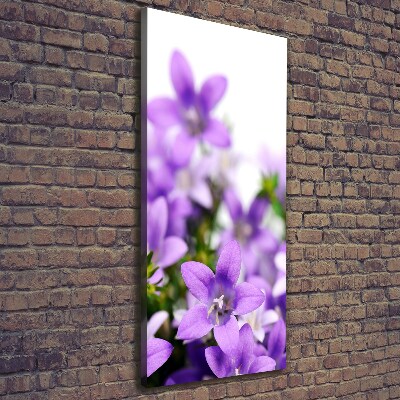 Wall art canvas large Purple bells