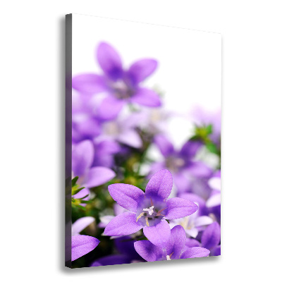 Wall art canvas large Purple bells