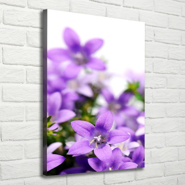 Wall art canvas large Purple bells