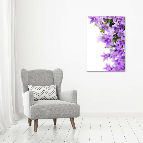 Wall art canvas large Purple bells