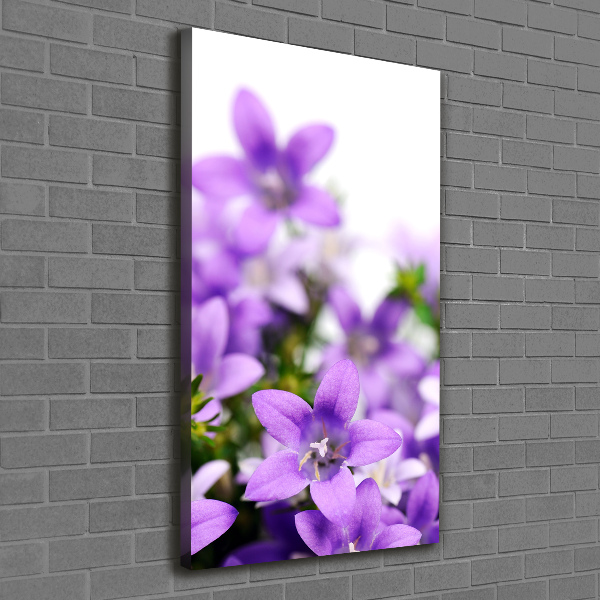 Wall art canvas large Purple bells