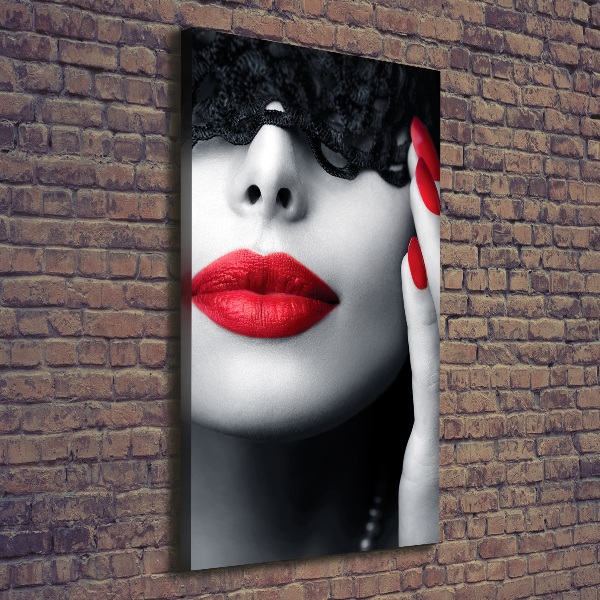 Canvas print Lace mask