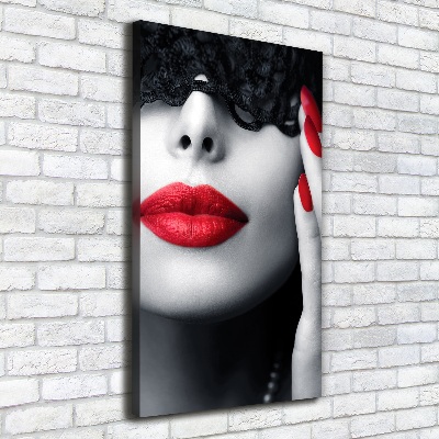 Canvas print Lace mask