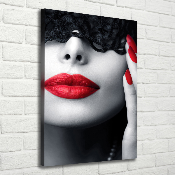 Canvas print Lace mask