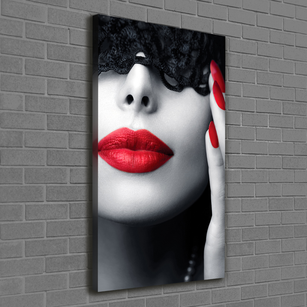 Canvas print Lace mask