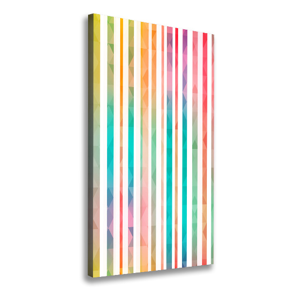 Picture canvas print Colorful stripes