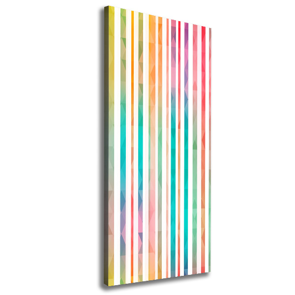 Picture canvas print Colorful stripes