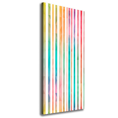 Picture canvas print Colorful stripes