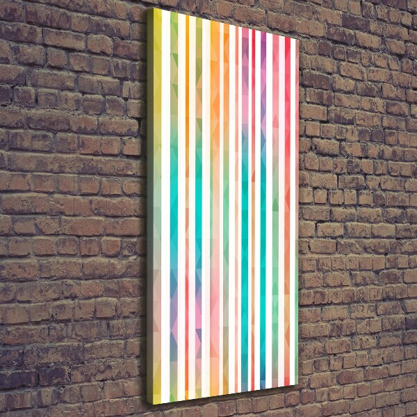 Picture canvas print Colorful stripes