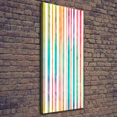 Picture canvas print Colorful stripes