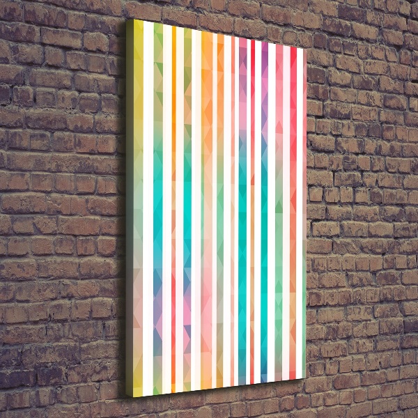 Picture canvas print Colorful stripes