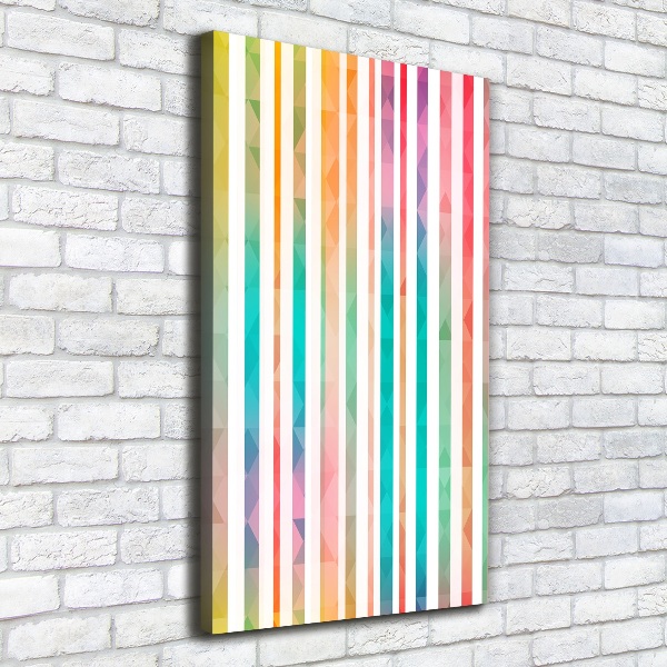 Picture canvas print Colorful stripes