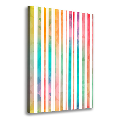 Picture canvas print Colorful stripes