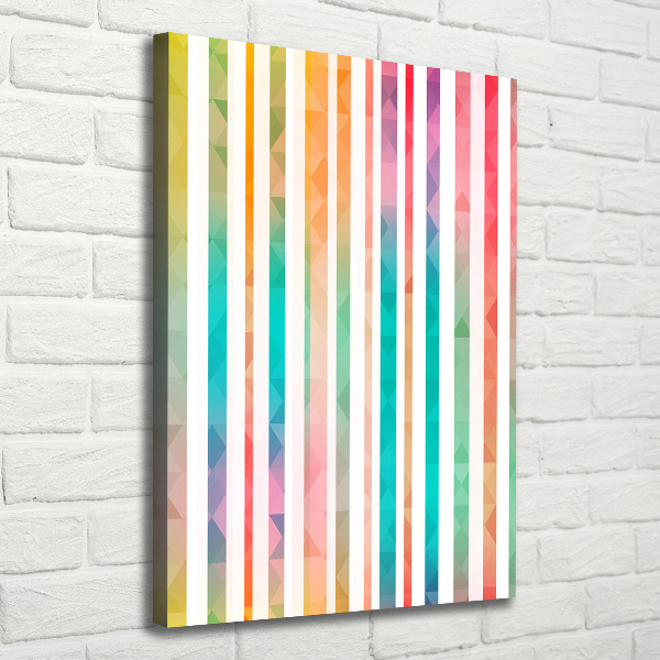 Picture canvas print Colorful stripes