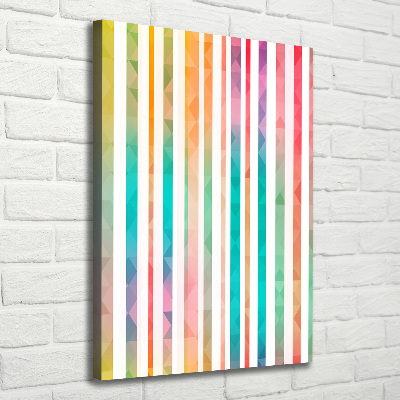 Picture canvas print Colorful stripes