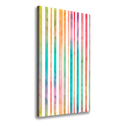 Picture canvas print Colorful stripes