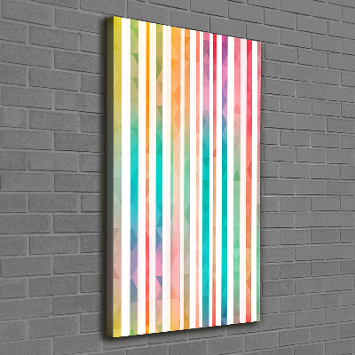 Picture canvas print Colorful stripes