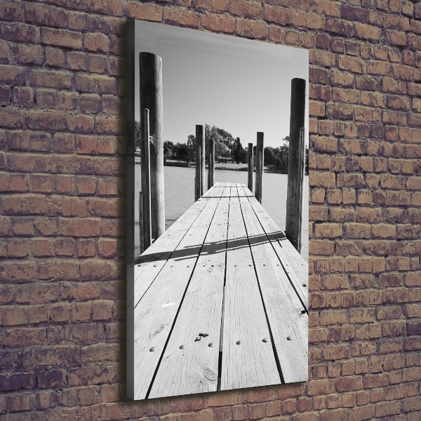 Canvas wall art Wooden pier