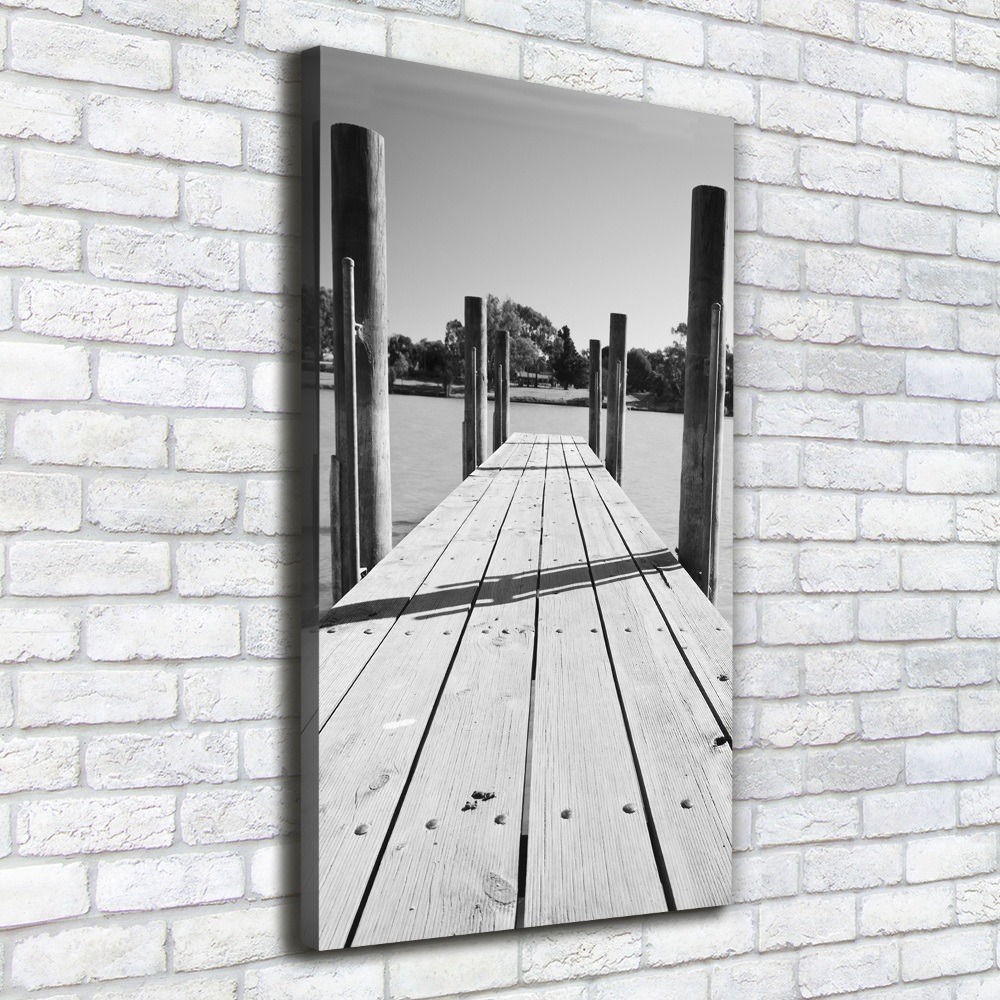 Canvas wall art Wooden pier