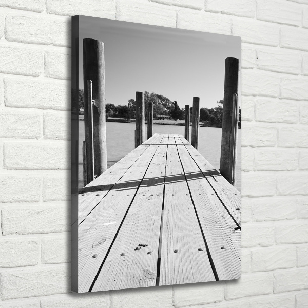 Canvas wall art Wooden pier